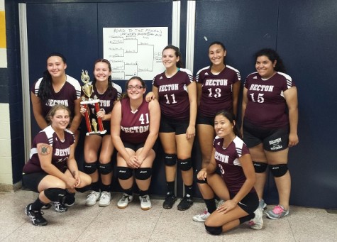Undefeated Becton Volleyball Team wins first County League Title in 30 years