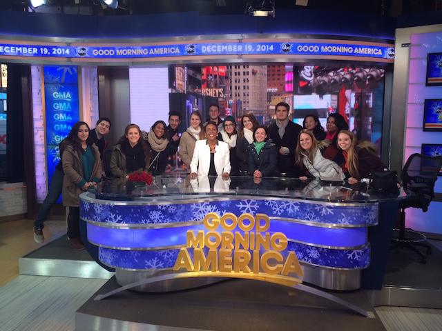 Journalism class experiences live taping of Good Morning America