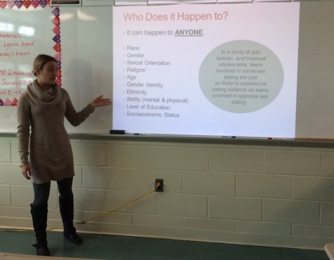 Girls Helping Girls January meeting informs its members about dating violence