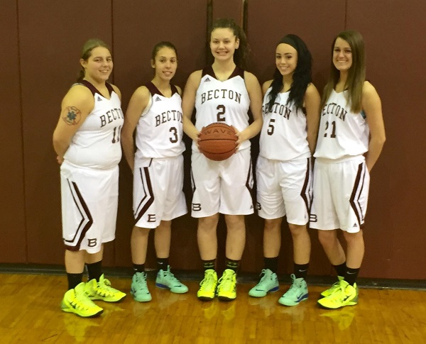 The senior girls enjoy their last season as a Becton Wildcat.