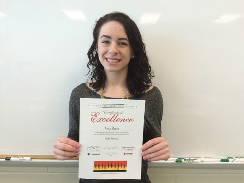 Senior Faith Banca rewarded for exemplary volunteer service