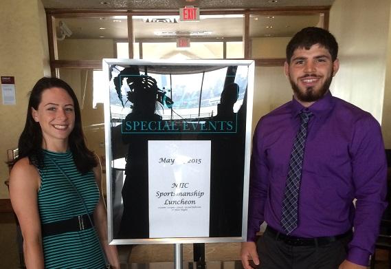 Faith Banca and Dylan Lewin attend the NJIC luncheon.