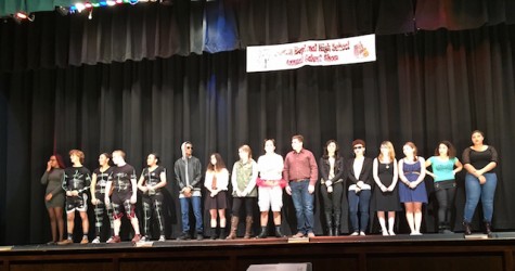 All of the talent show acts at the conclusion of the night