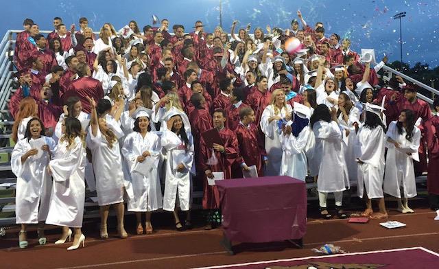 The+Becton+Regional+High+School+Class+of+2015+celebrates+after+receiving+their+diplomas.
