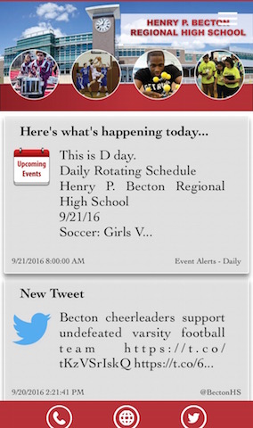 Media Specialist Ms. Vaccaro creates, updates Becton app