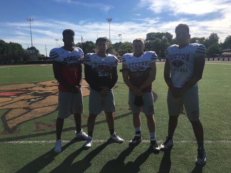 The Becton Varsity Football Captains are eager to begin their last season.