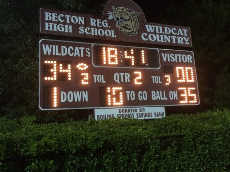 The score against Bogota at halftime was 34-0.