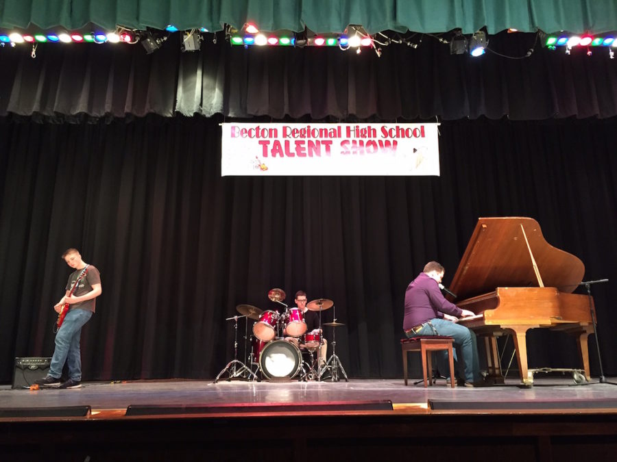 The winner of the Becton Talent Show is Happenstance performing Home Sweet Home.