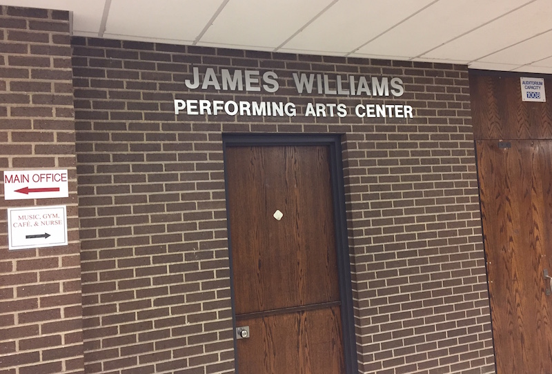The unveiling of the James Williams Performing Arts Center took place on October 22.