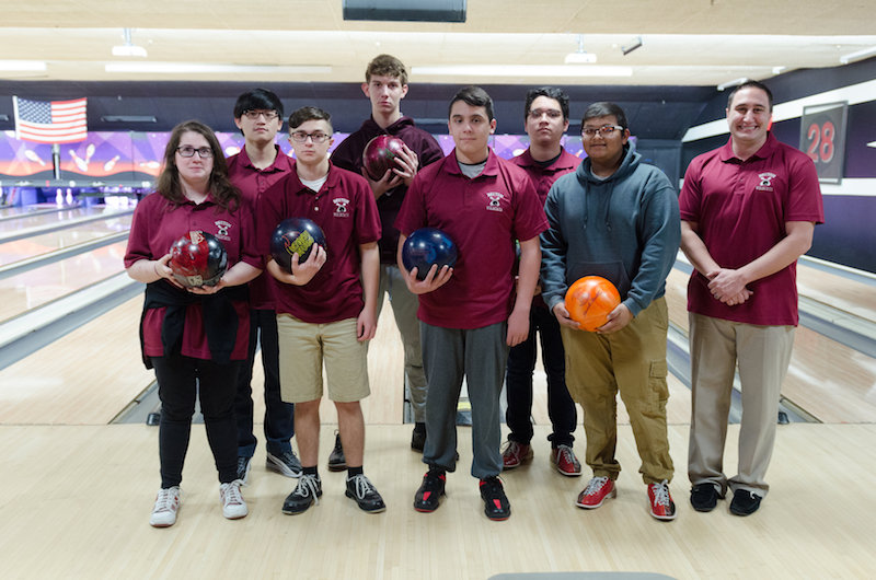 The Varsity Becton Bowling Team currently has a record of nine wins this season.