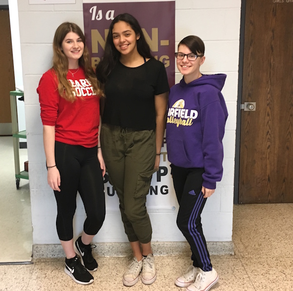 Becton juniors Lynda DeCarlo, Jaylen Nuila, and Beth Zuwatsky have been selected to attend this years Girls Career Institute.
