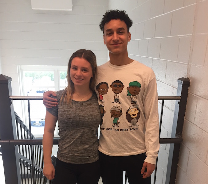 Junior Paige Kruse and Senior Kyrillos Demian placed first and second in the Mid-Bergen Four-Way Essay Contest.