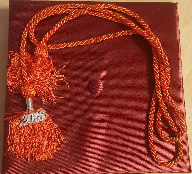 Orange graduation Cords