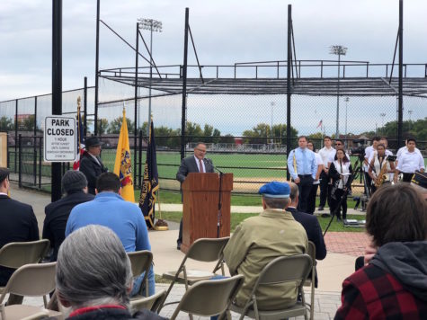 East Rutherford field re-dedicated to Captain Charles H. Riggin