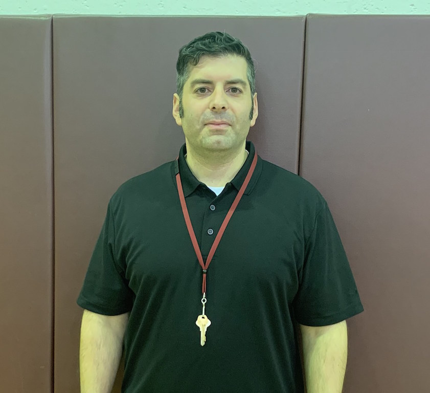 Mr. Daniello is the fourth teacher in Becton's Physical Education Department.