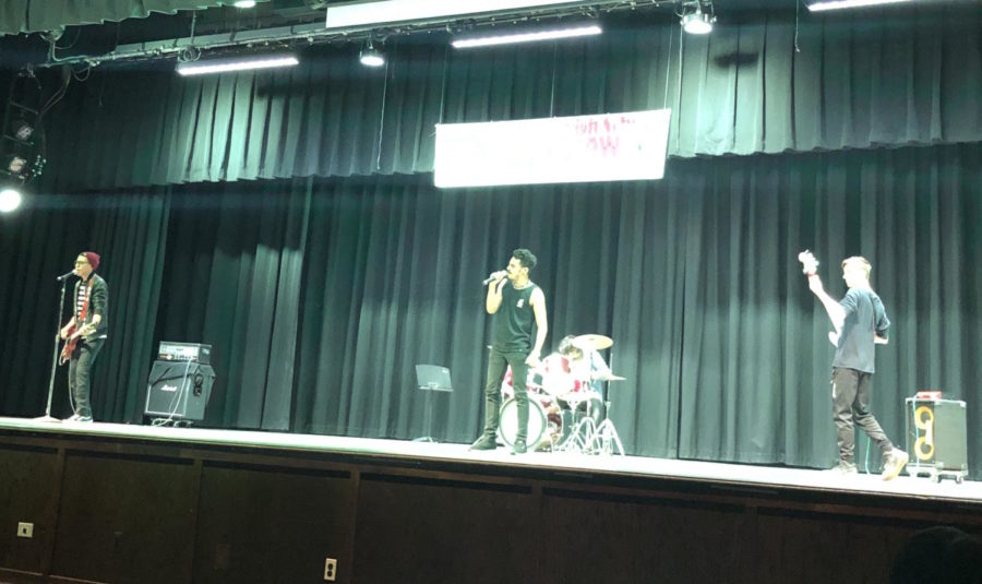 S.O.A.P., which stands for Starts Over A Planet, placed first at Bectons annual talent show.