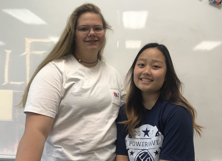 Julia Konopka and Cecilia Kang will be representing Becton Regional High School at Girls Career Institute this June.