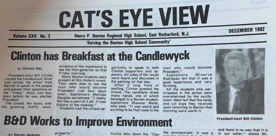 Clinton has Breakfast at the Candlewyck
