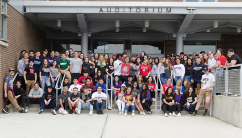 The Class of 2019 participated in College Commitment Day on May 1.