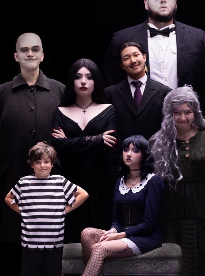 Becton's Theater Program captures the essence of the real-life cover photo for the Addams Family