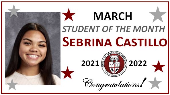 March Student of the Month: Sebrina Castillo