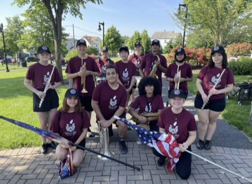 The Wildcat Marching Band woke up bright and early to march through Carlstadt for the Memorial Day Parade! 