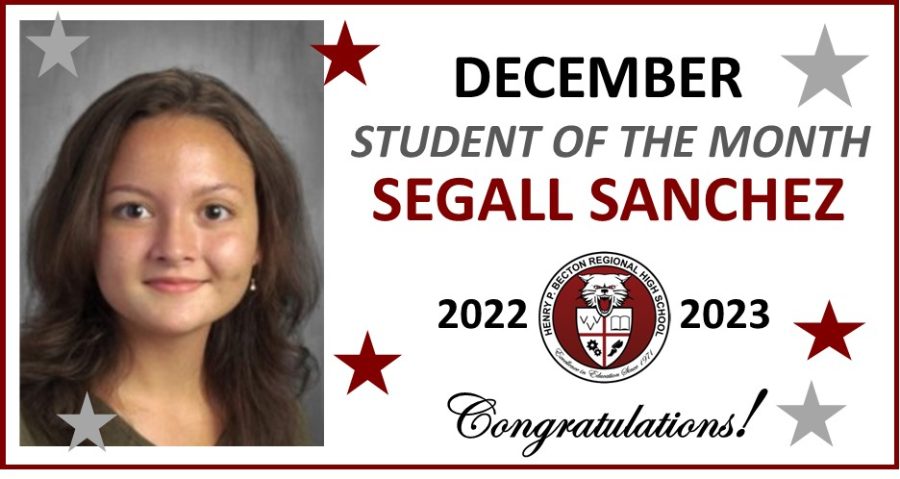 December Student of The Month: Segall Sanchez