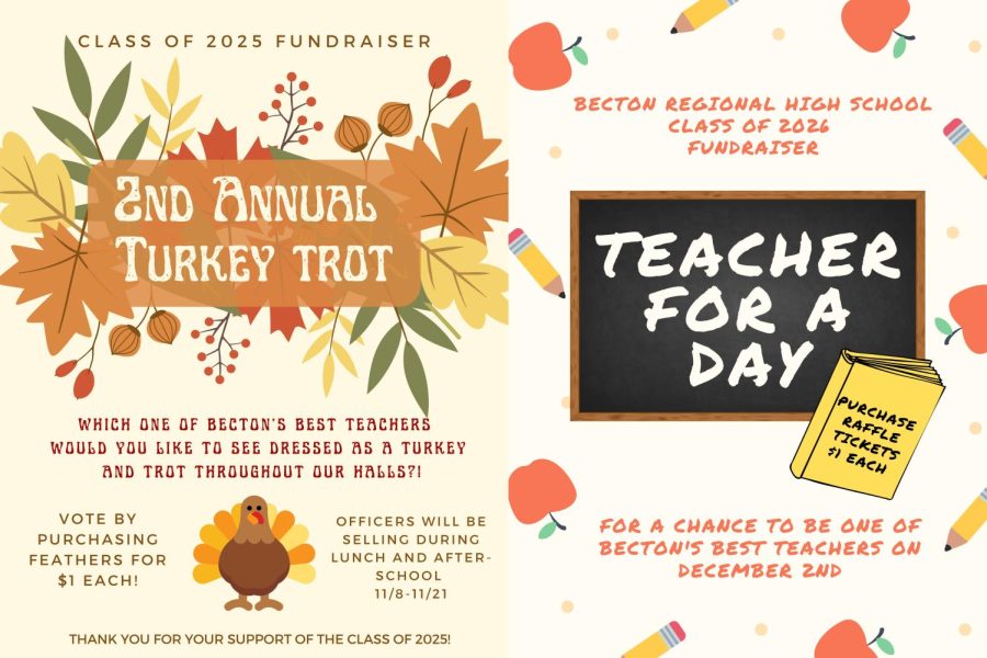 Posters+promoting+Teacher+For+a+Day+and+Turkey+Trot+fundraisers.