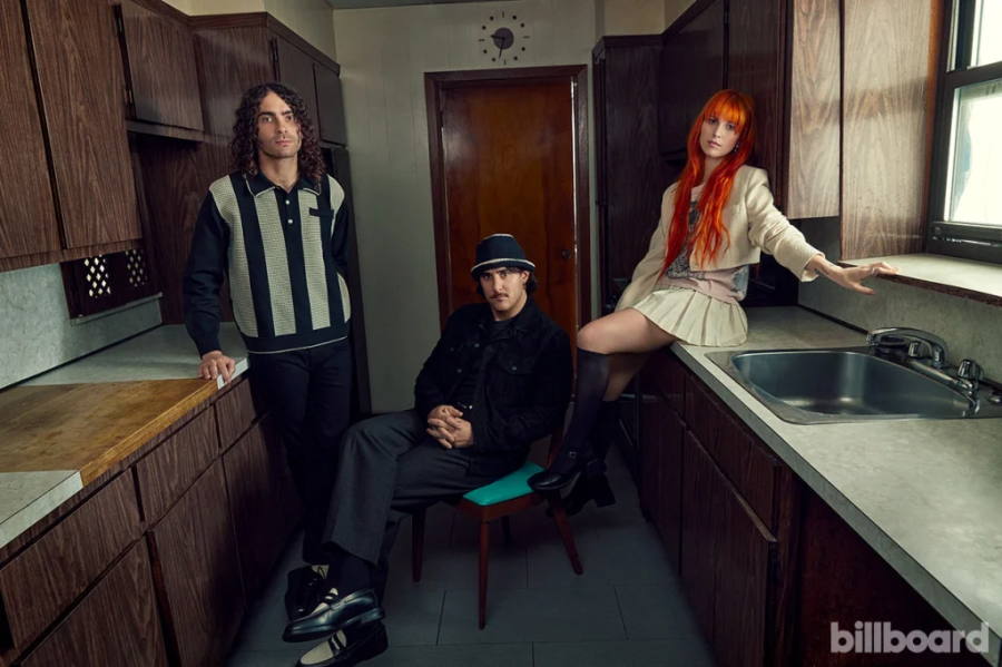 From left: York, Farro, and Williams of Paramore in a recent photoshoot for Billboards cover photo. 
