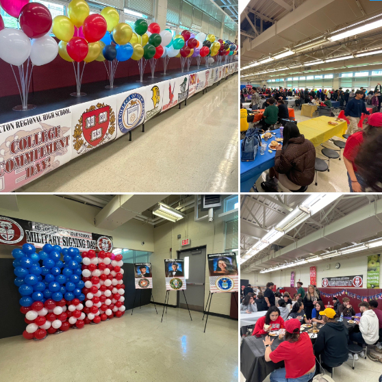 Auxiliary cafeteria wonderfully decorated for the seniors!