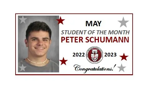 May Student of the Month: Peter Schumann