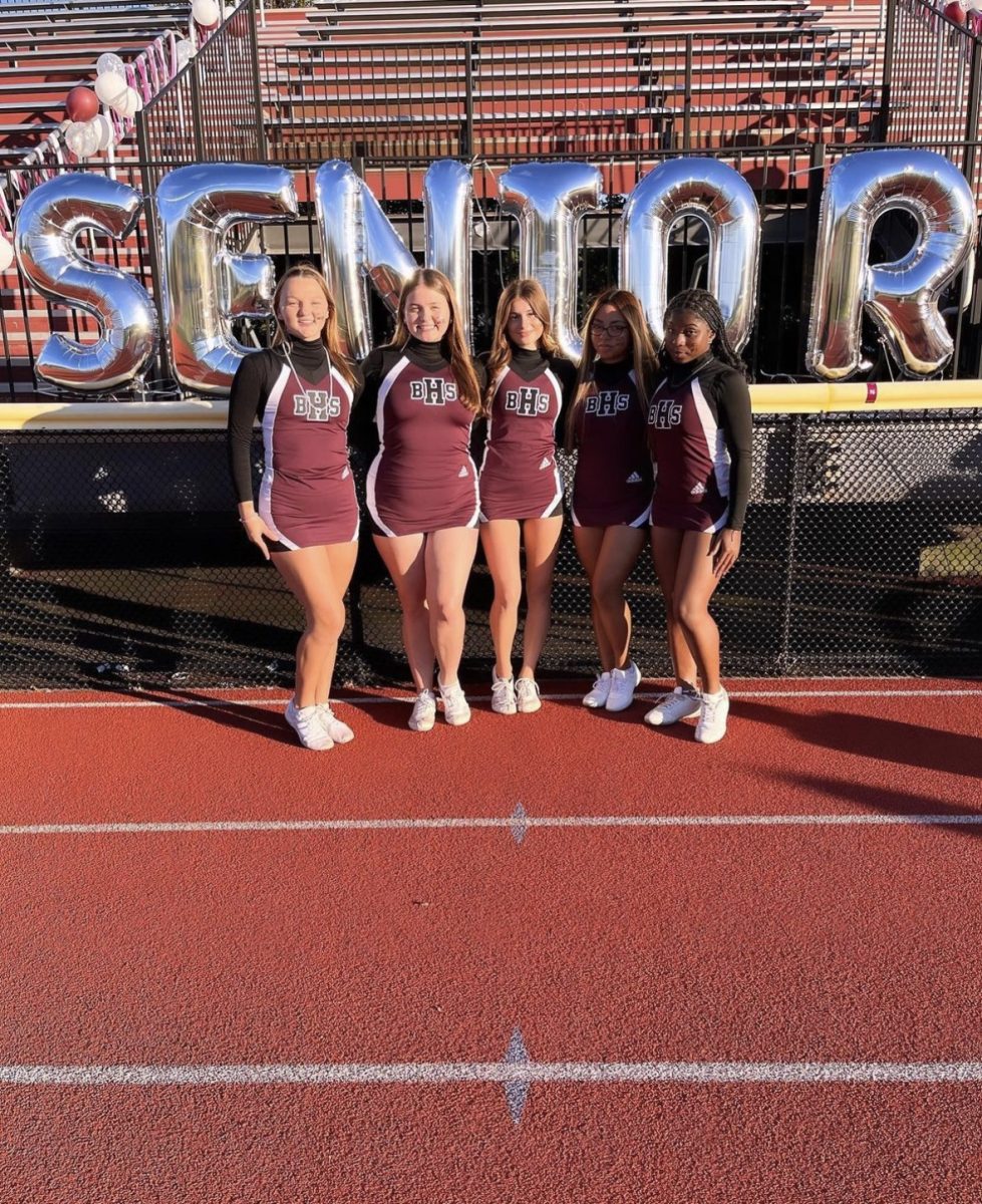 The Cheerleaders on Senior Night!