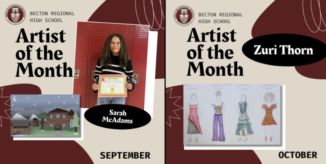 September and October Artists of the Month: Sarah McAdams and Zuri Thorn
