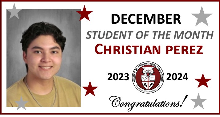 December Student of the Month: Christian Perez