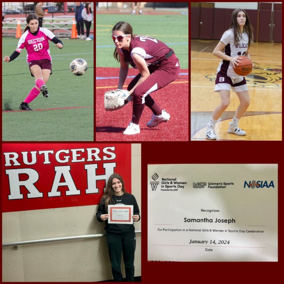 Samantha Joseph Recognzied by NJSIAA: National Girls and Women in Sport Day