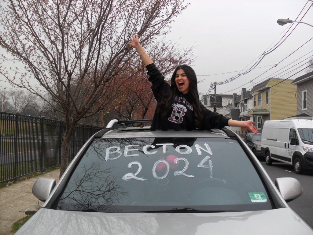 Senior Isadora Passos in her car! #Becton2024