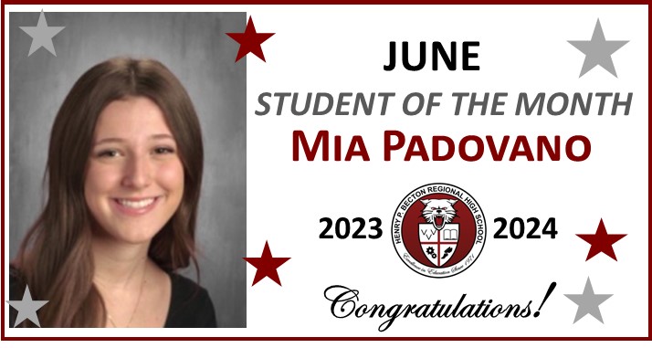 June Student of the Month: Mia Padovano