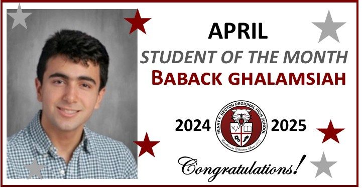 April Student of the Month: Baback Ghalamsiah
