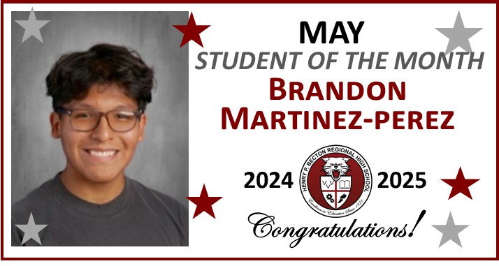 May Student of the Month: Brandon Martinez-Perez
